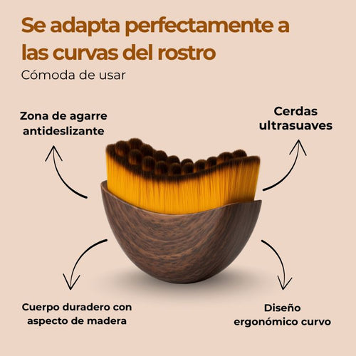 Cepillo Linfático de Nogal